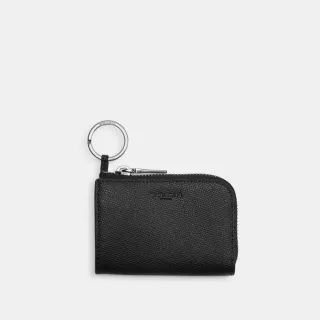 【COACH】蔻馳官方直營 拉鍊鑰匙包-黑色(CW359)