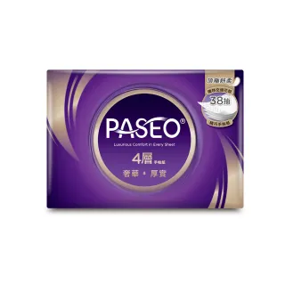 【PASEO】4層精巧手帕紙PEFC(38抽8包8袋/箱)