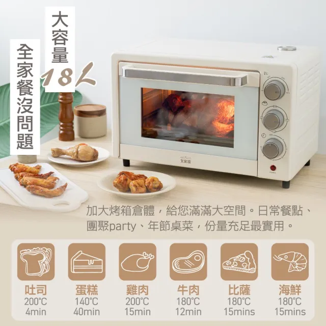 【大家源】18L蒸氣烤箱(TCY-381801)