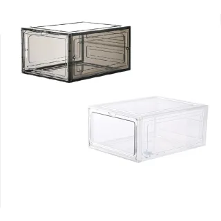 【團購好物】組合式摺疊硬質鞋盒 5入(透明鞋盒 鞋盒 球鞋收納 磁吸 鞋櫃)