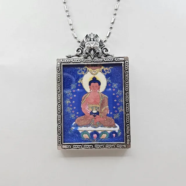 【藏古祥館】阿密陀佛 DD038(青金石 阿密陀佛 菩薩 唐卡)