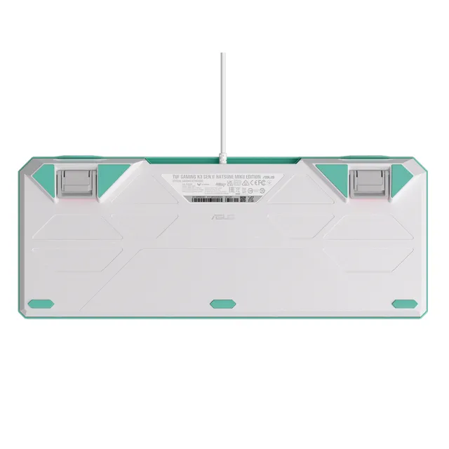 【ASUS 華碩】初音未來聯名套組★TUF Gaming K3 Gen II Hatsune Miku Edition 電競鍵盤(光學機械式RGB青軸)