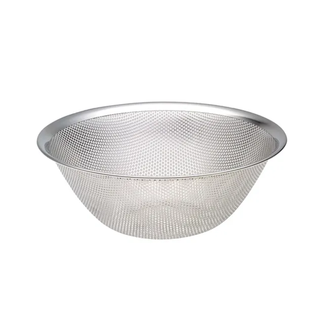 【IUSE】日本製 柳宗理 不鏽鋼漏盆23cm(304不鏽鋼．堅固明亮．一體成形)