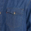 【LEVIS 官方旗艦】男款 寬鬆版牛仔襯衫 / 精工深藍染水洗 上衣 熱賣單品 A1919-0020
