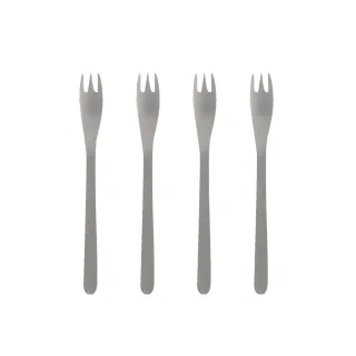 【IUSE】日本製 柳宗理 蛋糕叉/四入(18-8高品質不鏽鋼打造的質感餐具)