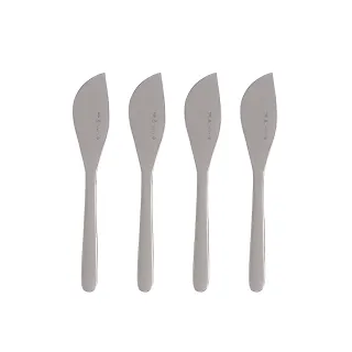 【IUSE】日本製 柳宗理 奶油刀/四入(18-8高品質不鏽鋼打造的質感餐具)