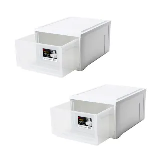 【特力屋】2入組  日本IRIS 21L抽屜箱 35X45X23.5cm(整理箱 收納箱)