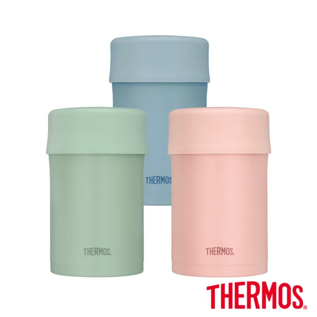 【THERMOS膳魔師】買1送1_不鏽鋼真空食物燜燒罐保溫杯500ml(JBN-501)