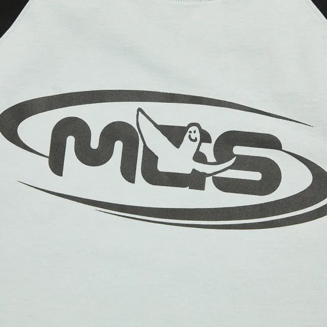 【Mark Gonzales】男女同款 MG SPORTS 拚色T恤-黑色