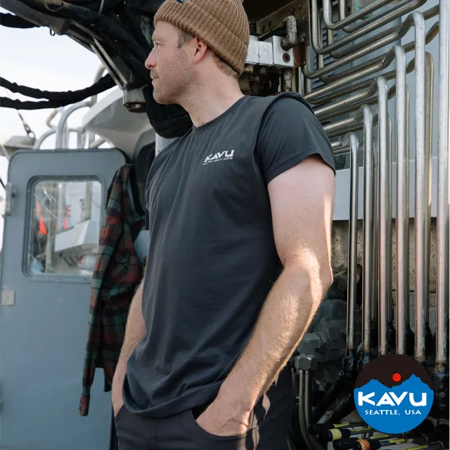 【KAVU】Klear Above Etch Art 有機棉經典LOGO短袖T恤 黑色 #847