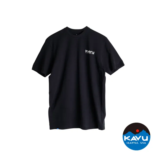 【KAVU】Klear Above Etch Art 有機棉經典LOGO短袖T恤 黑色 #847