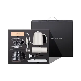 【奢逸居】手沖咖啡組 手沖咖啡組 咖啡組 咖啡濾杯 手搖磨豆機 咖啡磨豆機(手磨咖啡 九件組 禮物)