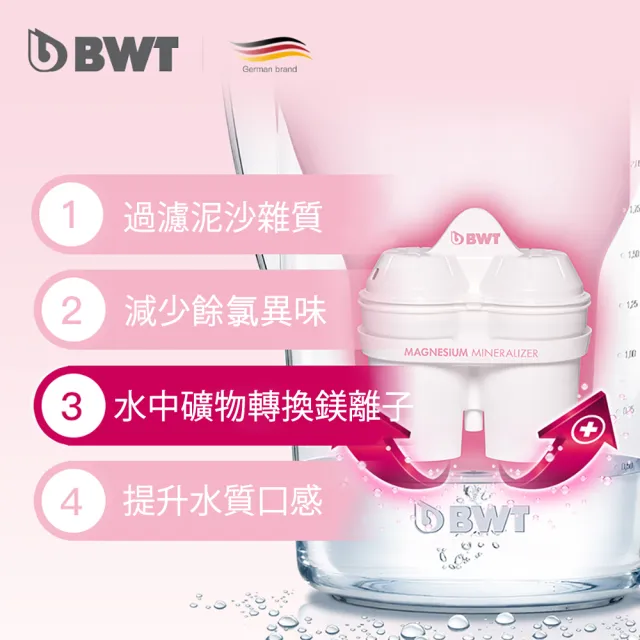 【BWT 德國倍世】鎂離子濾芯 3入組(歐洲原裝進口)