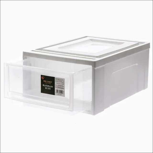 【特力屋】2入組 日本IRIS 8L抽屜箱 26.4X37X15.9cm(整理箱 收納箱)