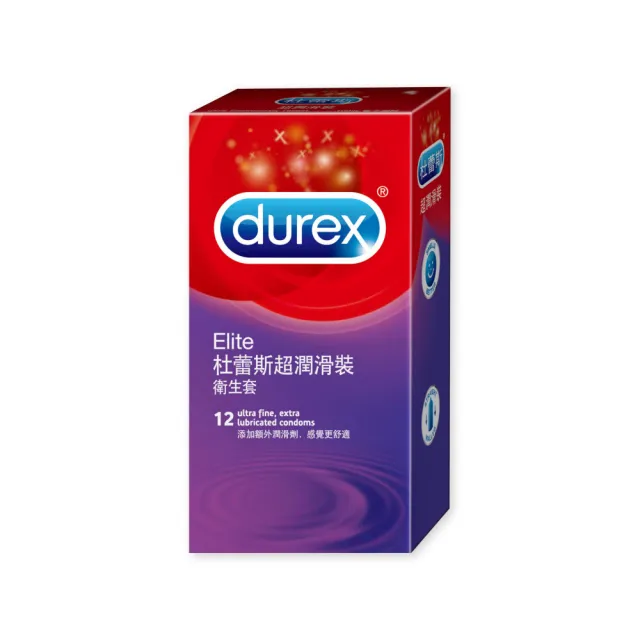 【Durex 杜蕾斯】超潤滑裝保險套12入/盒