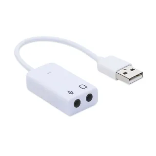 【台灣霓虹】USB立體聲音效卡轉3.5mm耳麥