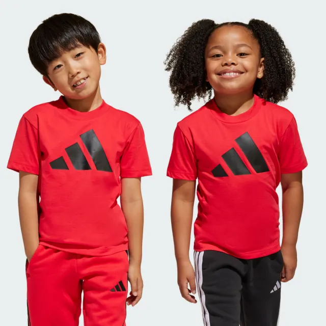 【adidas 愛迪達】休閒運動短袖上衣 T恤 小童款 童裝(多款任選)