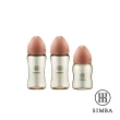 【Simba 小獅王辛巴官方直營】新生適用-蘊蜜鉑金PPSU寬口防脹氣奶瓶輕奢組(2中1小)