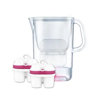 【BWT 德國倍世】2.6L AQUALIZER互動濾水壺＋鎂離子2入(共1壺2芯)