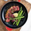 【Le Creuset】琺瑯鑄鐵鍋單柄圓煎盤23cm(藍鈴紫/綠光森林/燧石灰 3色選1)