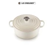 【Le Creuset】典藏琺瑯鑄鐵鍋圓鍋22cm(蛋白霜)