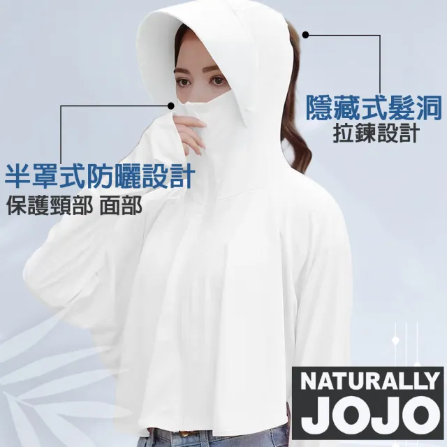 【NATURALLY JOJO】超輕薄抗UV玻尿酸斗篷防曬外套-兩色任選(防曬/玻尿酸/抗UV/透氣排汗/不挑身形)