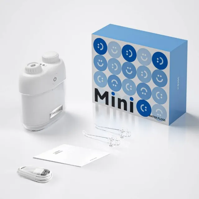 【DOCO】便攜MINI沖牙器(口腔清潔 潔牙 口袋隨身 CY001)