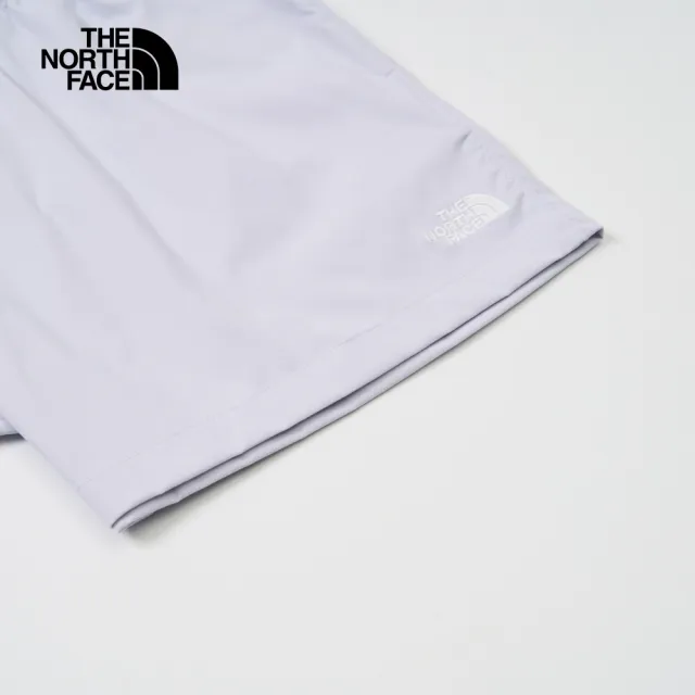 【The North Face】TNF 休閒 防潑水短褲 W CLASS V PATHFINDER PULL ON SHORT-AP女 灰(NF0A8DFN0TI)