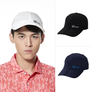 【Lynx Golf】可折式易攜沖孔設計透氣Lynx山貓繡花LOGO可調節式球帽(三色)