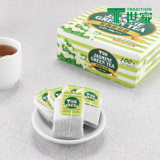 【T 世家】經典茉香綠茶包2gx100包
