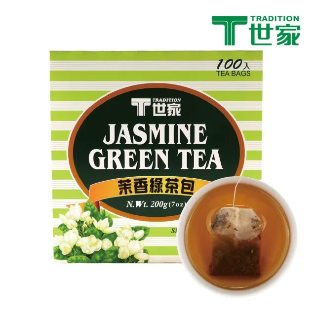 【T 世家】經典茉香綠茶包2gx100包