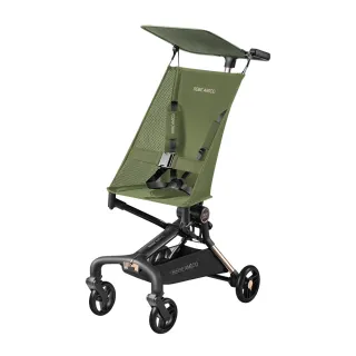 【BEBE Amico】Z1輕巧登機口袋手推車-綠野森林 MOMO獨家首賣(嬰兒手推車)
