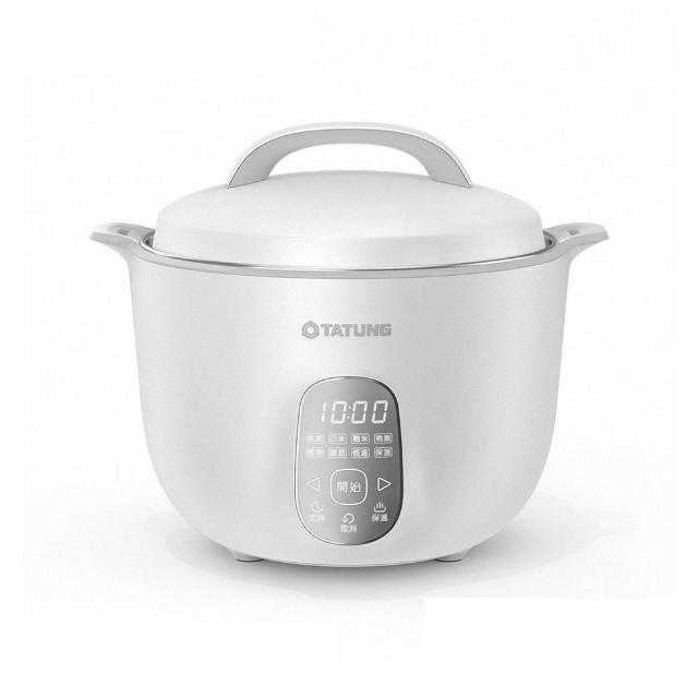 【TATUNG 大同】11人份智能音樂電鍋-316L不鏽鋼內鍋/雙層隔熱/珍珠白(TAC-11EC-W)