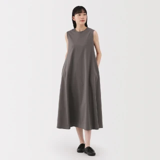 【MUJI 無印良品】女涼感無袖洋裝(共3色)