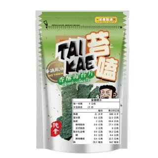 【苔嗑】TAI KAI 香酥 海苔 醬燒 風味 45g / 包x6包/組