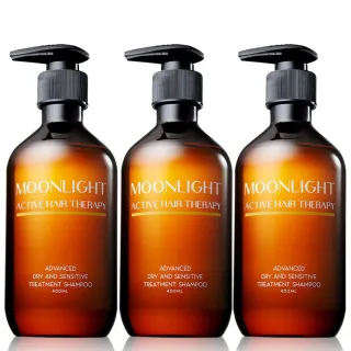 【Moonlight 莯光】進化版滋養柔順洗髮精 400mL x3(超強舒緩頭皮敏弱敏紅)