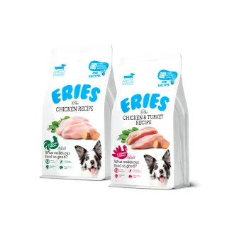 【Eries】伊瑞思 益生菌酵素成犬糧  兩種口味 1kg(成犬 犬糧 狗糧 雞肉 火雞 低穀)