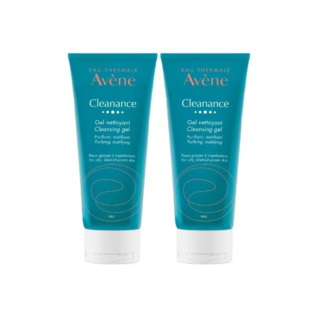 【Avene 雅漾】控油舒緩潔膚凝膠200ml(1+1入組)