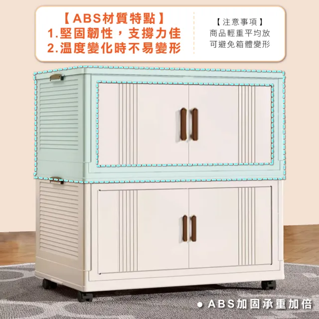 【ONE HOUSE】70寬 480L 藤原折疊巨型收納櫃/收納箱-五層 1入(收納櫃 / 收納箱 / 塑膠收納櫃)