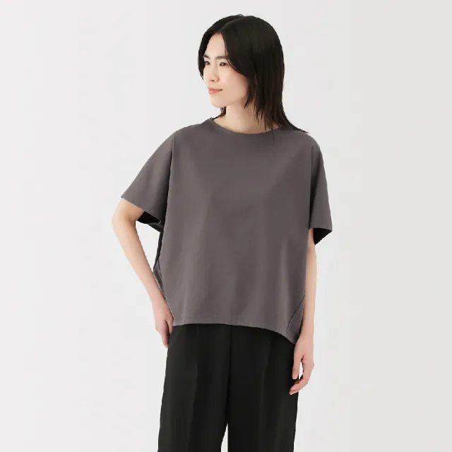 【MUJI 無印良品】女涼感蝴蝶袖T恤(共4色)