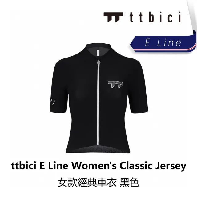 【TTbici】E Line Women s Classic Jersey 女款經典車衣 / 黑色(B6TC-E01-BK0XXW)