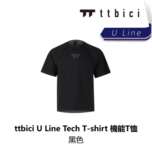 【TTbici】U Line Tech T-shirt 機能T恤 / 黑色(B6TC-U01-BKXXXN)