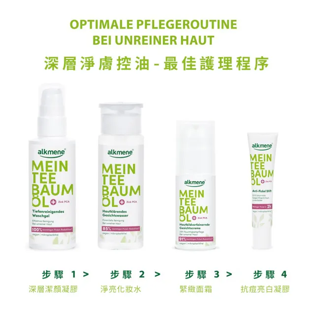 【Alkmene 草本耀典】我的茶樹精油淨化控油保濕潔顏凝膠150mlx2入組(軟管-總代理公司貨)