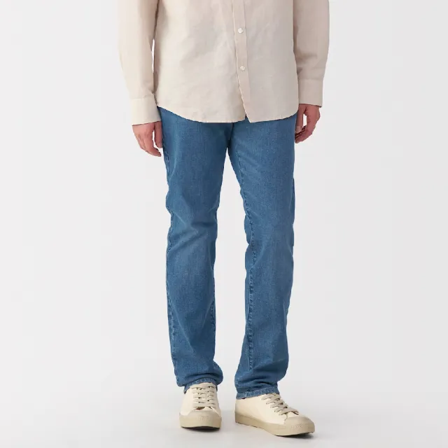【MUJI 無印良品】男彈性丹寧合身褲(共2色)