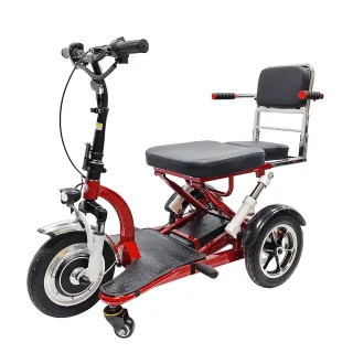 【Suniwin】年度升級★雙人折疊電動三輪代步車 C172(雙載/ 12吋大三輪/ 老年代步車/ 室內戶外)