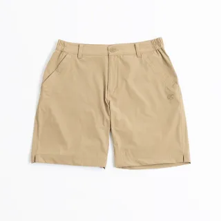 【ADISI】女彈性透氣快乾休閒五分褲AP2511084卡其(四面彈 透氣 吸濕排汗 速乾 休閒褲 短褲)