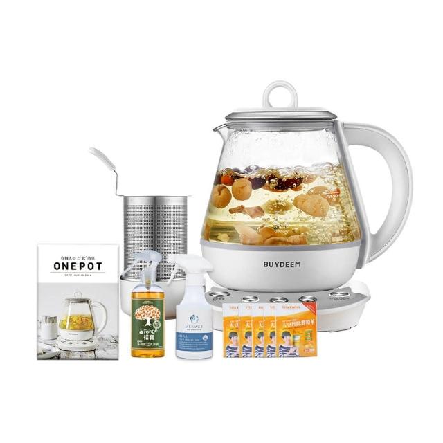 【BUYDEEM北鼎】頂級多功能烹煮壺 ONE用壺 萬用壺 養生壺 快煮壺 1000ml(+食譜+廚房清潔劑)