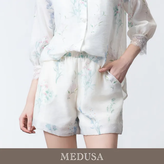 【MEDUSA 曼度莎】現貨-輕柔晨曦天絲花苞短褲（M-XL）｜天絲涼感 女休閒短褲(601-5000B)