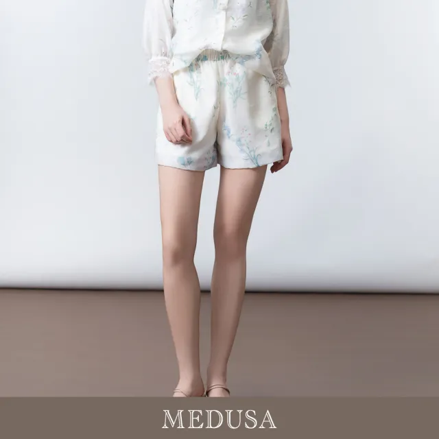 【MEDUSA 曼度莎】現貨-輕柔晨曦天絲花苞短褲(M-XL)|天絲涼感 女休閒短褲(601-5000B)
