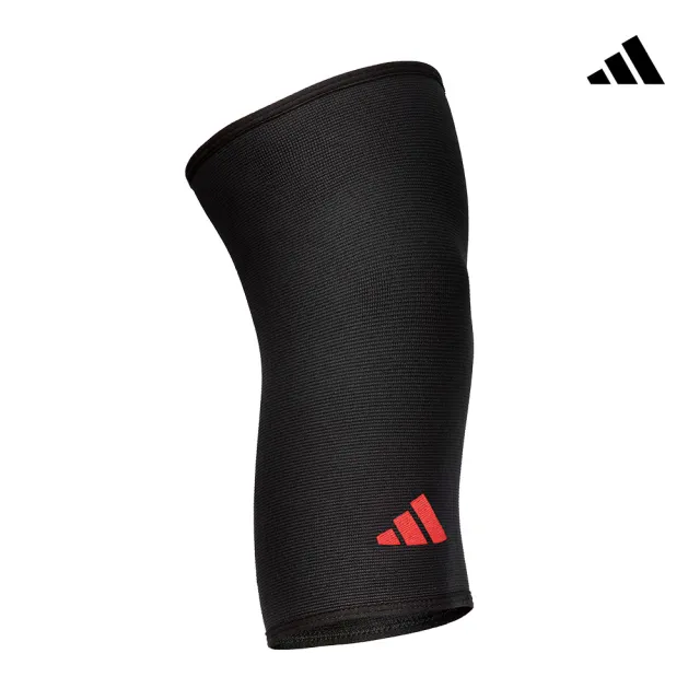 【adidas 愛迪達】膝關節用彈性透氣護套(護膝)